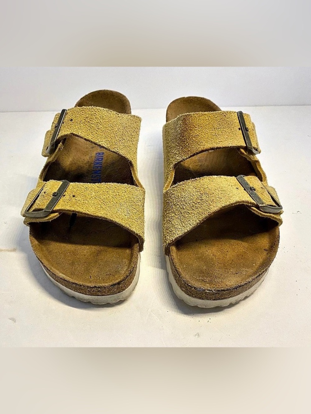 Birkenstock Arizona Chunky Suede Sandal Yellow